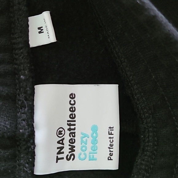 Aritzia Tna Sweat Fleece Cozy Fleece Sweatpant Black Perfect Fit Size Medium - Picture 5 of 16